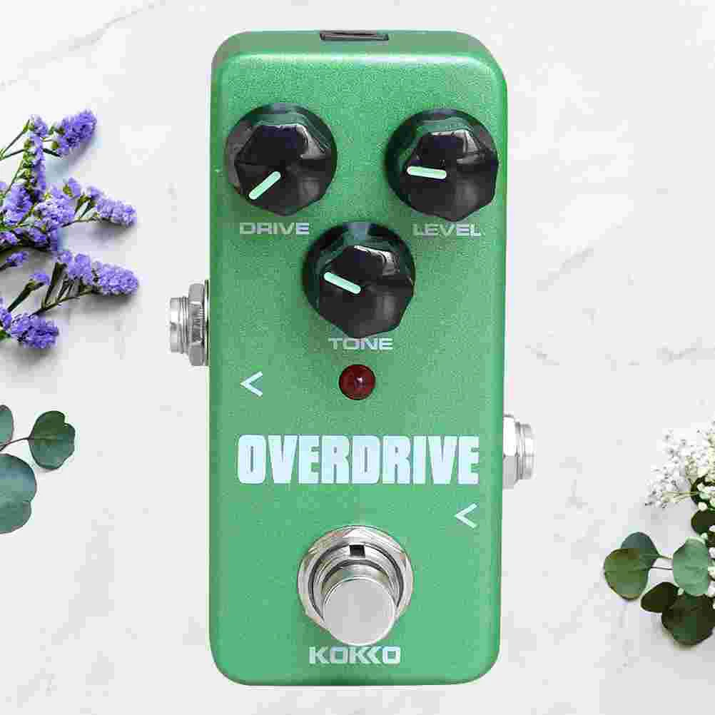 

Vintage Guitar Effect Pedal Guitarra Booster High-Power Tube Overload Guitar Stompbox (Green)