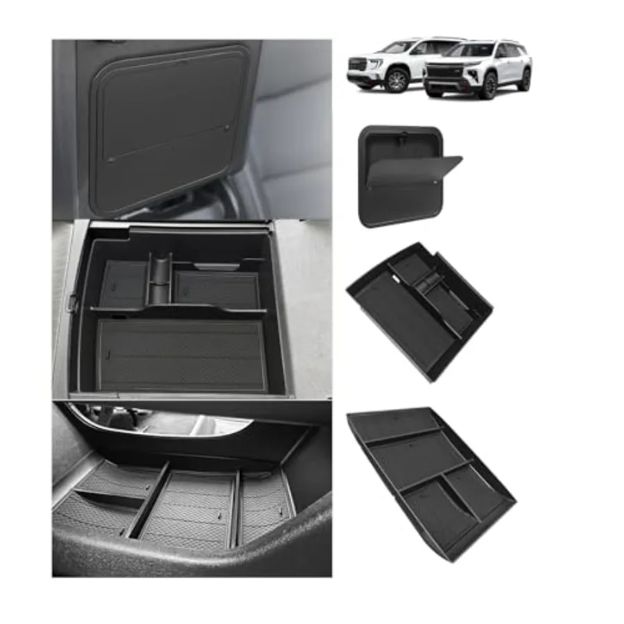 

Center Compatible with 2024-2026 GMC AcadiaandChevy Traverse Accessories Interior Storage Insert Tray Secret Compartment Lower