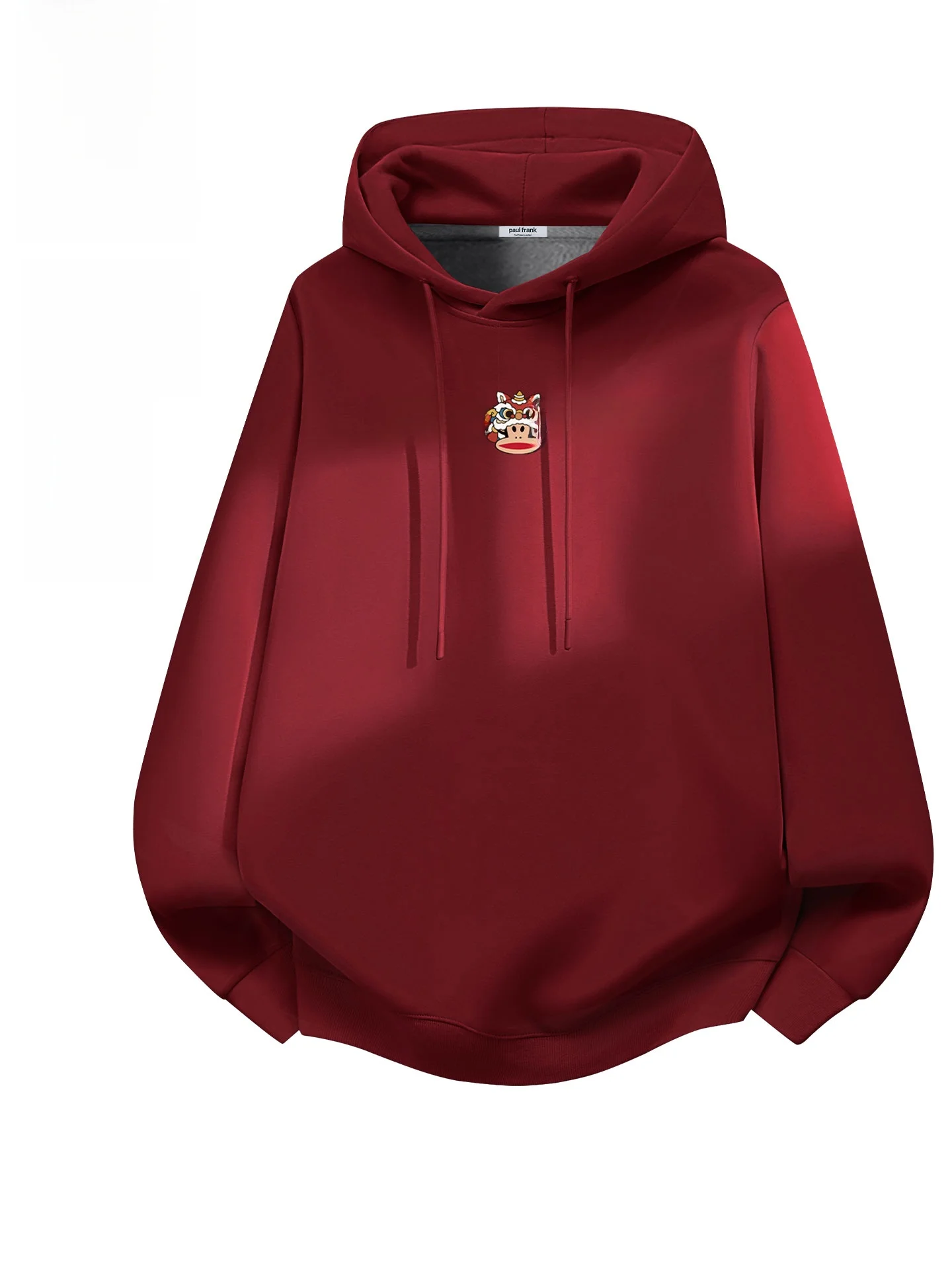 

Мужская толстовка с капюшоном на флисовой подкладке, винно-красная, с вышивкой и принтом, повседневная, теплая, для весны, осени и зимы, уличная одежда