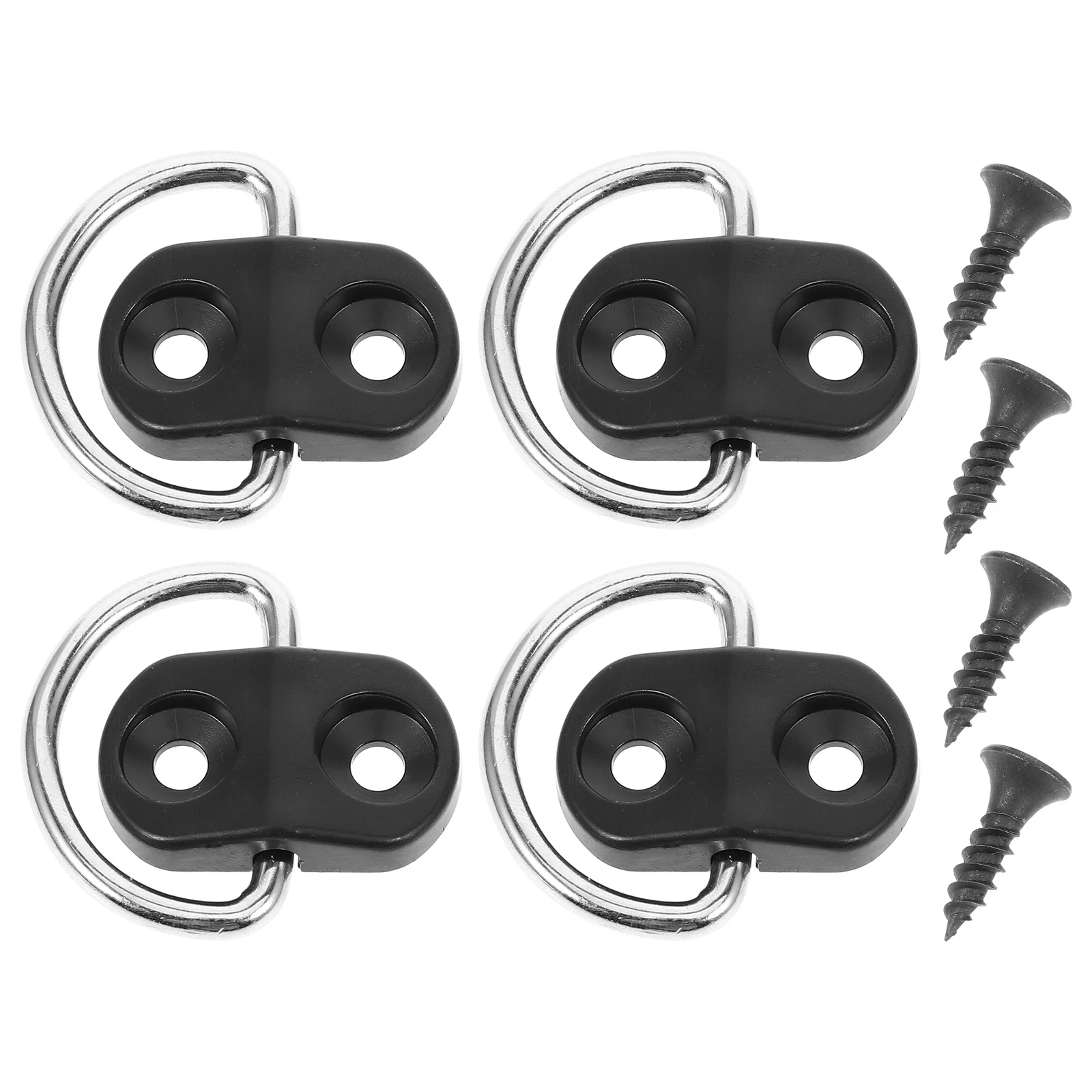 4 Pcs Car Trunk Buckle Cargo Anchors Trailer Tie down Hooks Iron Accessories Truck Bed