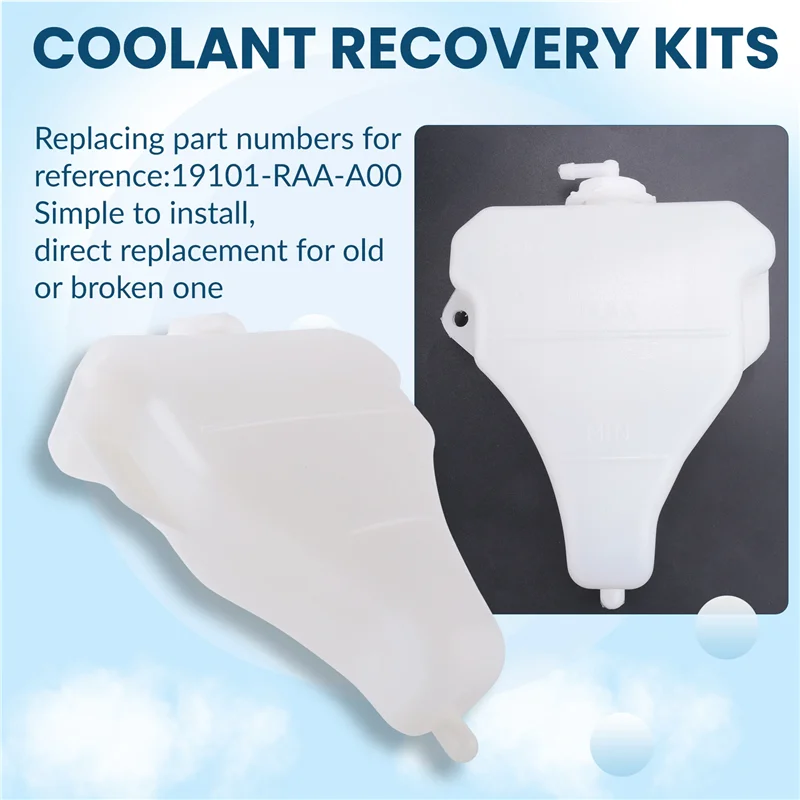 Botella 19101RAAA00 del tanque de expansión del desbordamiento del refrigerante del radiador A45F para Honda Accord 2.4L 03-07