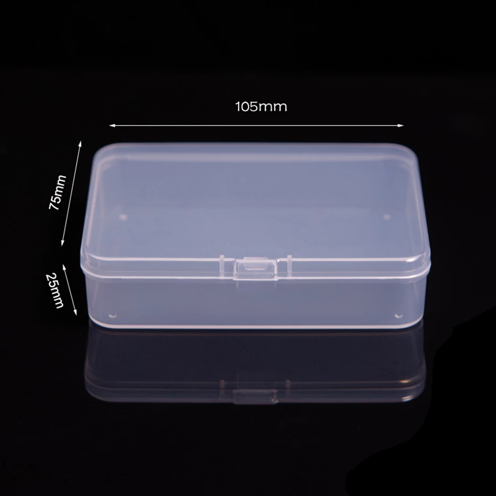 Square Boxes Mini Clear Plastic Jewelry Storage Case Container Packaging Box for Earrings Rings Beads Collecting Small Items