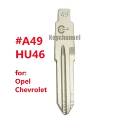 10pcs Lishi HU46 Car Key Blade KD Key Blank for Opel Antara Vauxhall Astra Barina Combo Tigra Vectra for KEYDIY Xhorse Remote