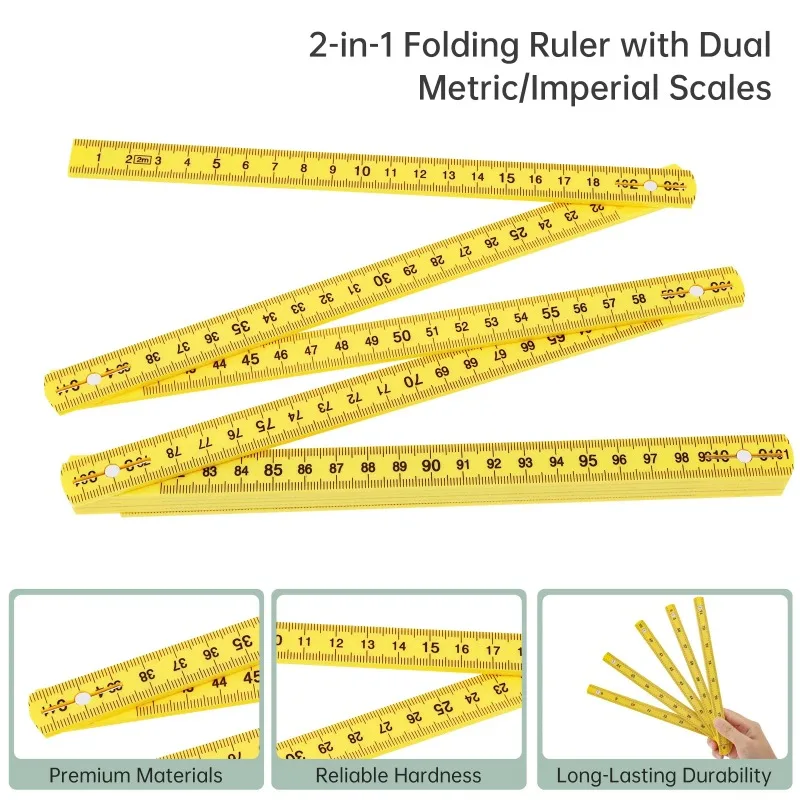 

Метрическая императорская система 2M, используемая для обучения рисованию, многофункциональный измерительный инструмент, складывание пластиковых весов