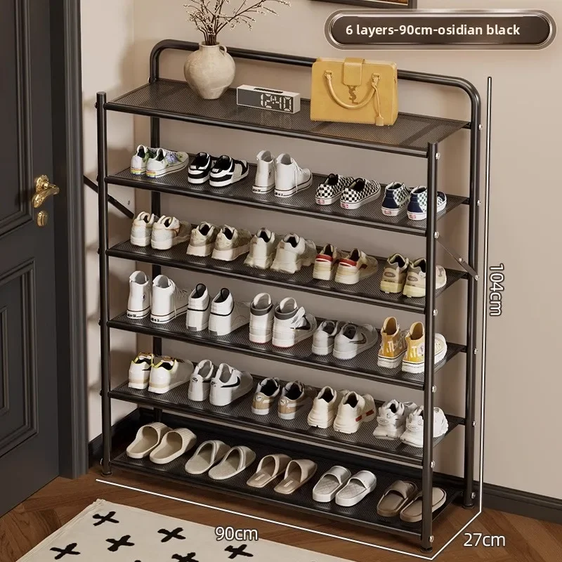 

Многоярусная складная подставка для обуви из кованого железа для дома, простая обувница для небольшой квартиры