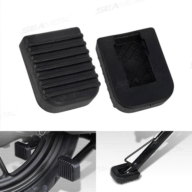 SEAMETAL Motorcycle Footrest Soft Rubber Pad Scooter Footrest Base Plate Anti-slip Base Motorcycle Base Bracket Extension Foot