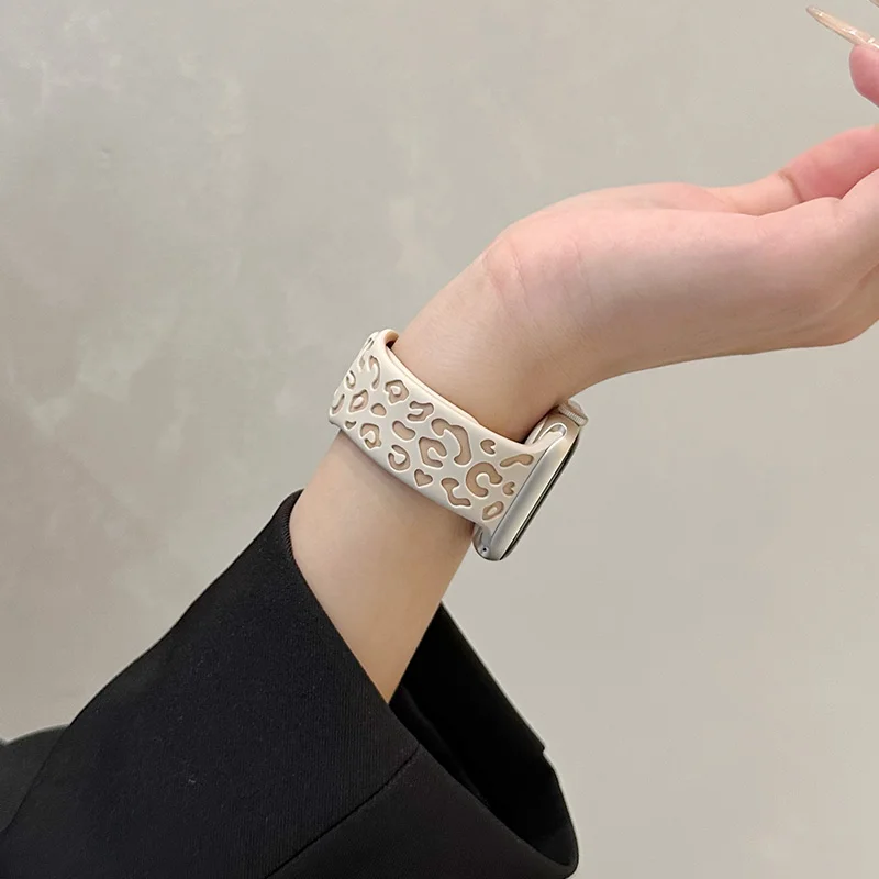 جديد محفورة حزام ل سوار ساعة يد آبل S11-10 46 مللي متر 42 مللي متر 44 مللي متر 49 مللي متر 41 مللي متر 45 مللي متر سيليكون سوار سلسلة 8 9 7 SE 3 6 5 4 الترا 2 3