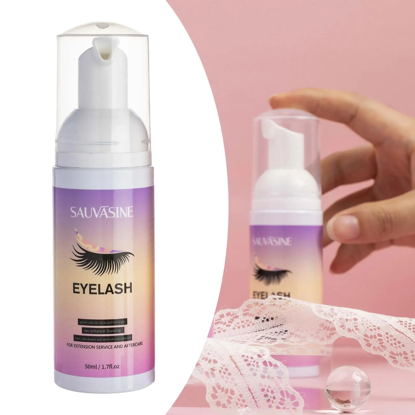 전문 폼 클리너 익스텐션 샴푸 메이크업 리무버 50ml