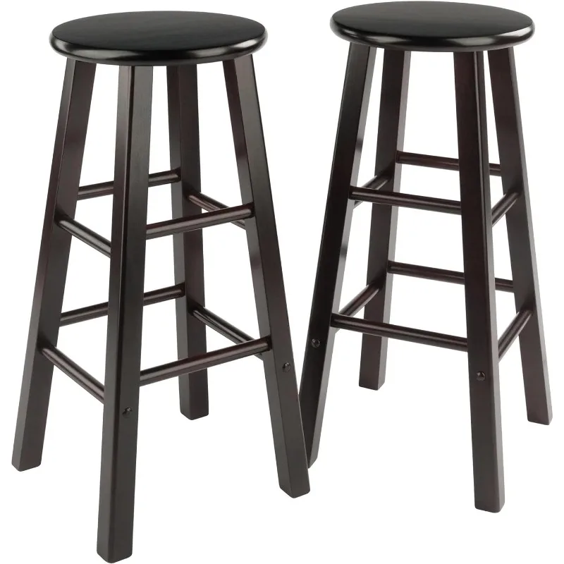 Wood Element Bar Stools, 2-Pc Set, Espresso, 29