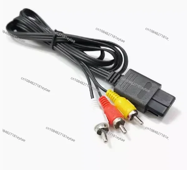 100Pcs 1.8M For Nintendo 64 Audio TV Video Cord AV Cable To RCA For Super Nintend GameCube N64 SNES Game Cube Accessory