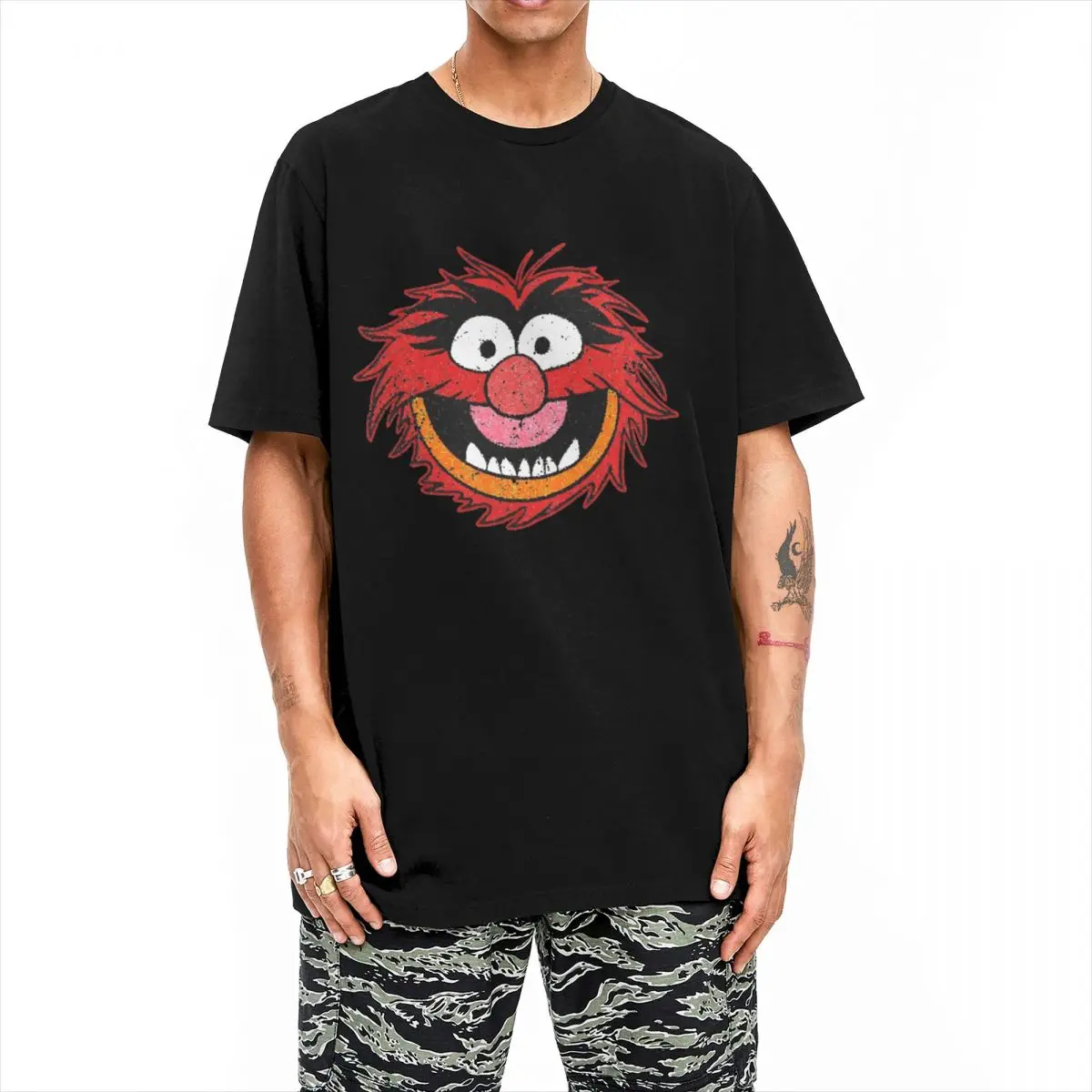 Muppets Brushed T Shirt Men Women\'s 100% Cotton Humor T-Shirt Crew Neck Tees Short Sleeve Clothing New Arrival