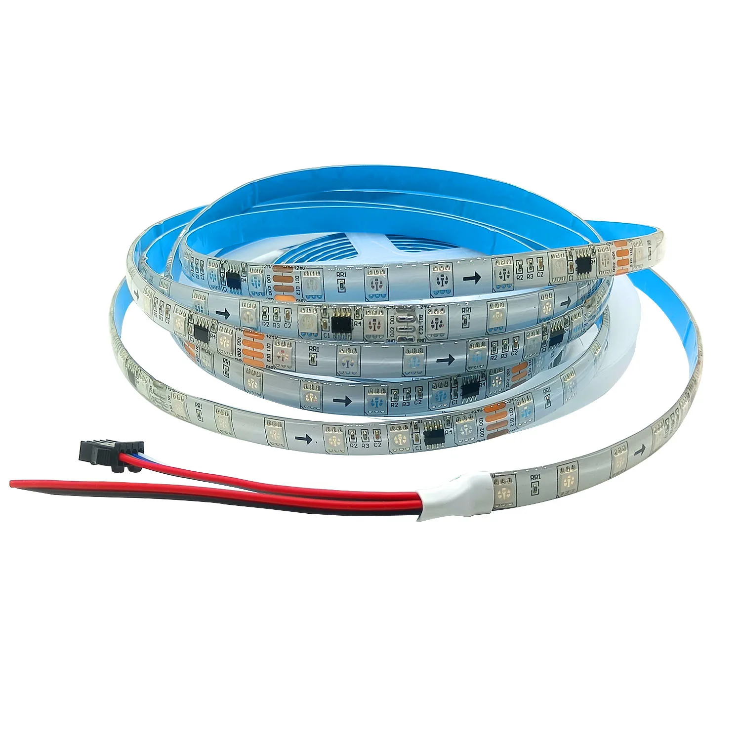 

Светодиодная лента RGB с адресацией TM1934, 1 м, 24 В постоянного тока, 60 светодиодов/м, с эффектом плавного перехода цветов, подходит для использования внутри и вне помещений.