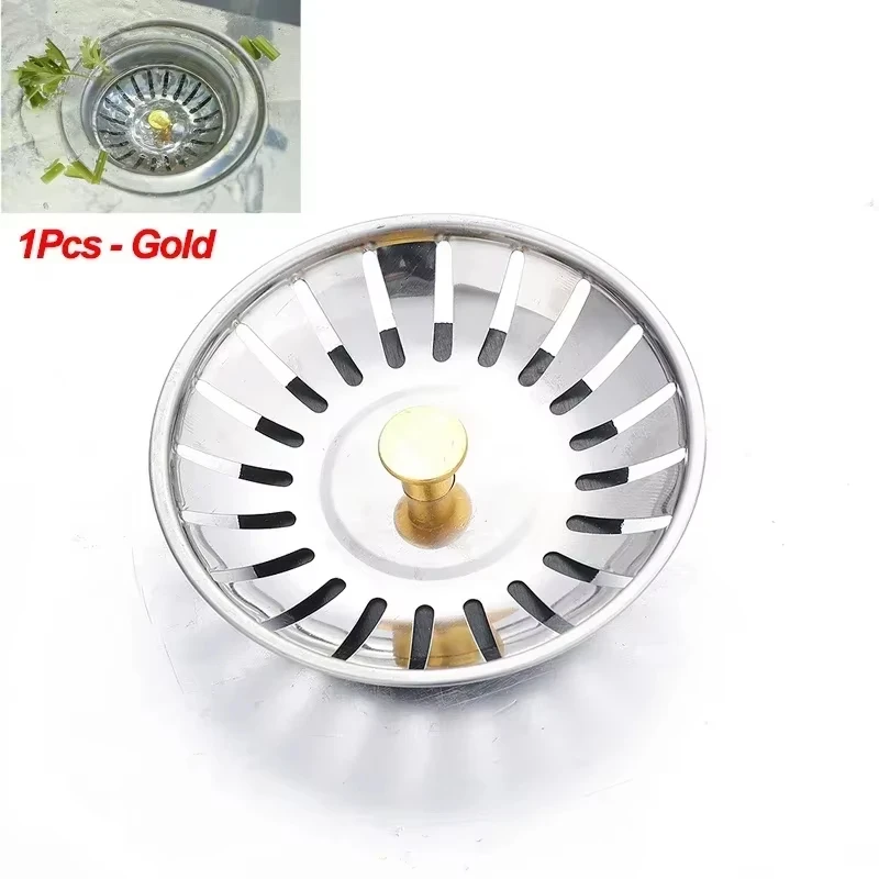 1pc/2pcs Kitchen Sink Strainer Stopper Waste Plug Sink Filter Filtre Sink Strainer Filter Floor Drain Kitchen Tools