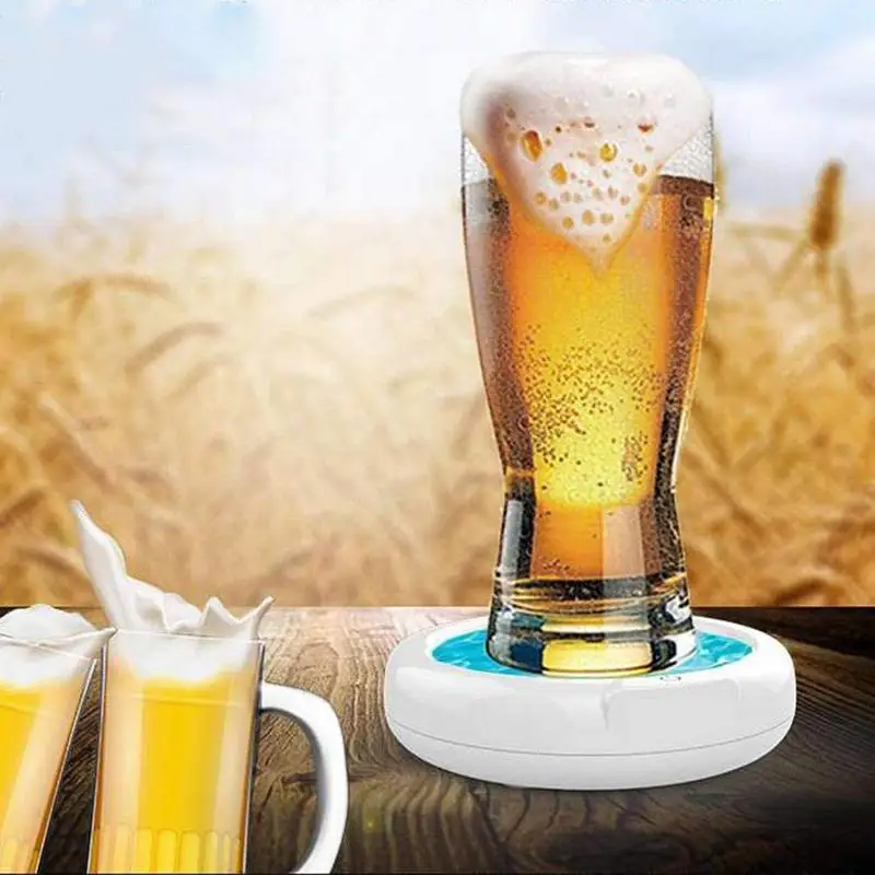 Beer Bubbler Household Rechargeable Foamer Ultrasonic Beer Frother Portable Beer Bubbler For Party Kitchen Bar Accessories