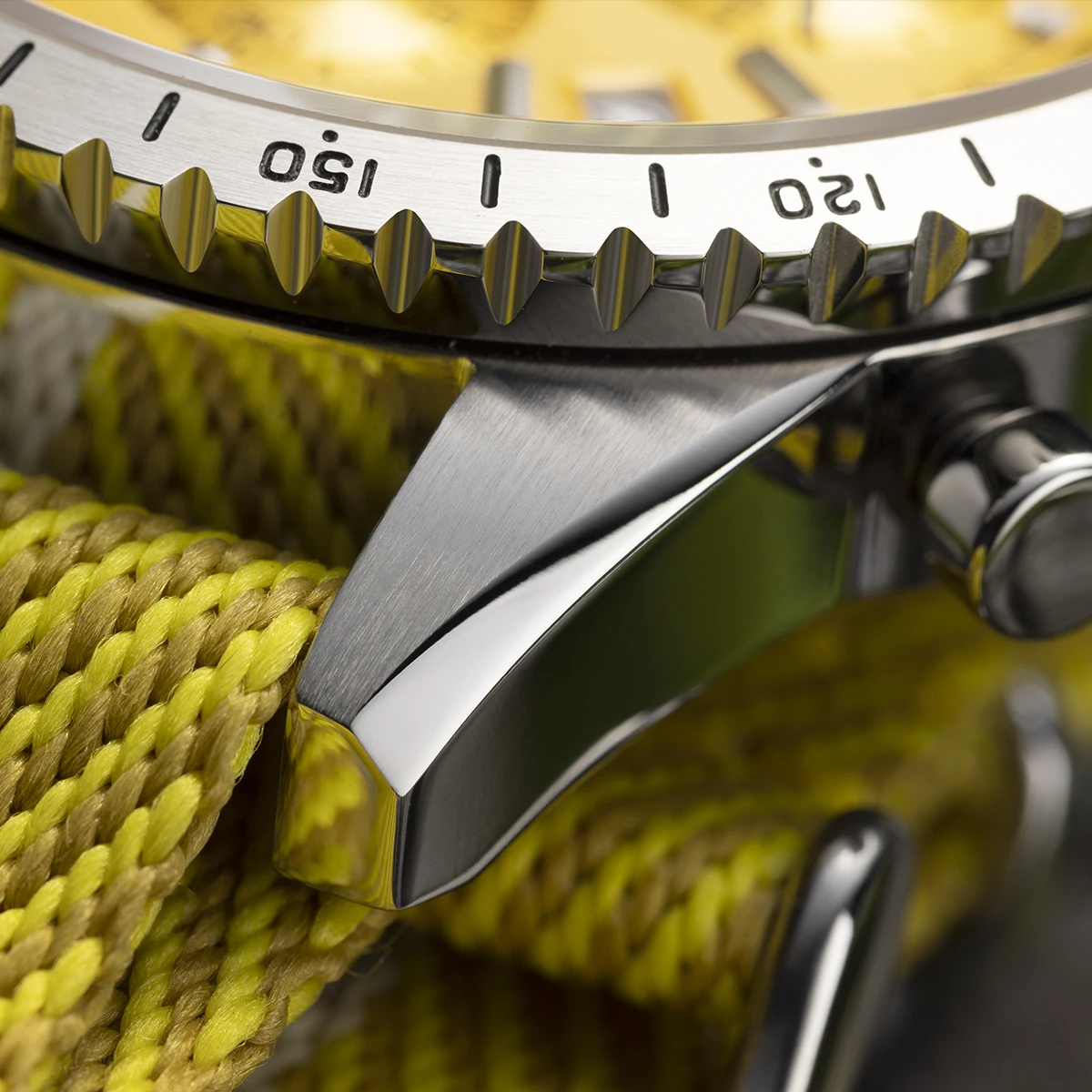 BERNY Chronographen-Uhren für Herren, superleuchtende, multifunktionale Quarz-Herrenuhr mit Datum, Saphir-Nylonarmband – Detail 12