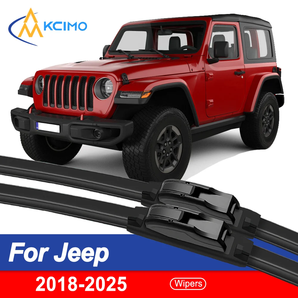 

Essential Safety Duo 2 Front Wiper Blades for Jeep Wrangler JL 2018-2025 Year-Round Clear Vision & Quiet Smudge-Free Operation