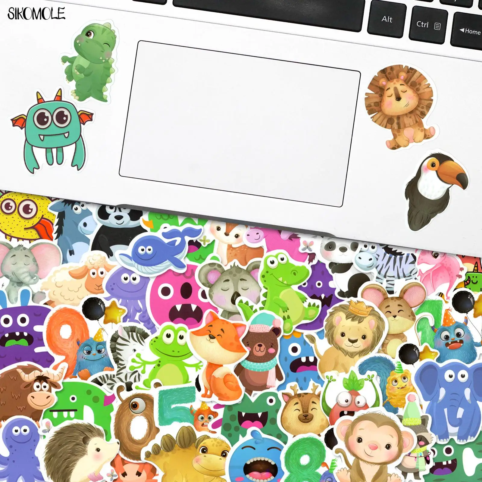 10/30/50/100PCS Cartoon Letters And Numbers Child Stickers Kawaii Animal DIY Toy Car Laptop Snowboard Graffiti Decals Sticker F5