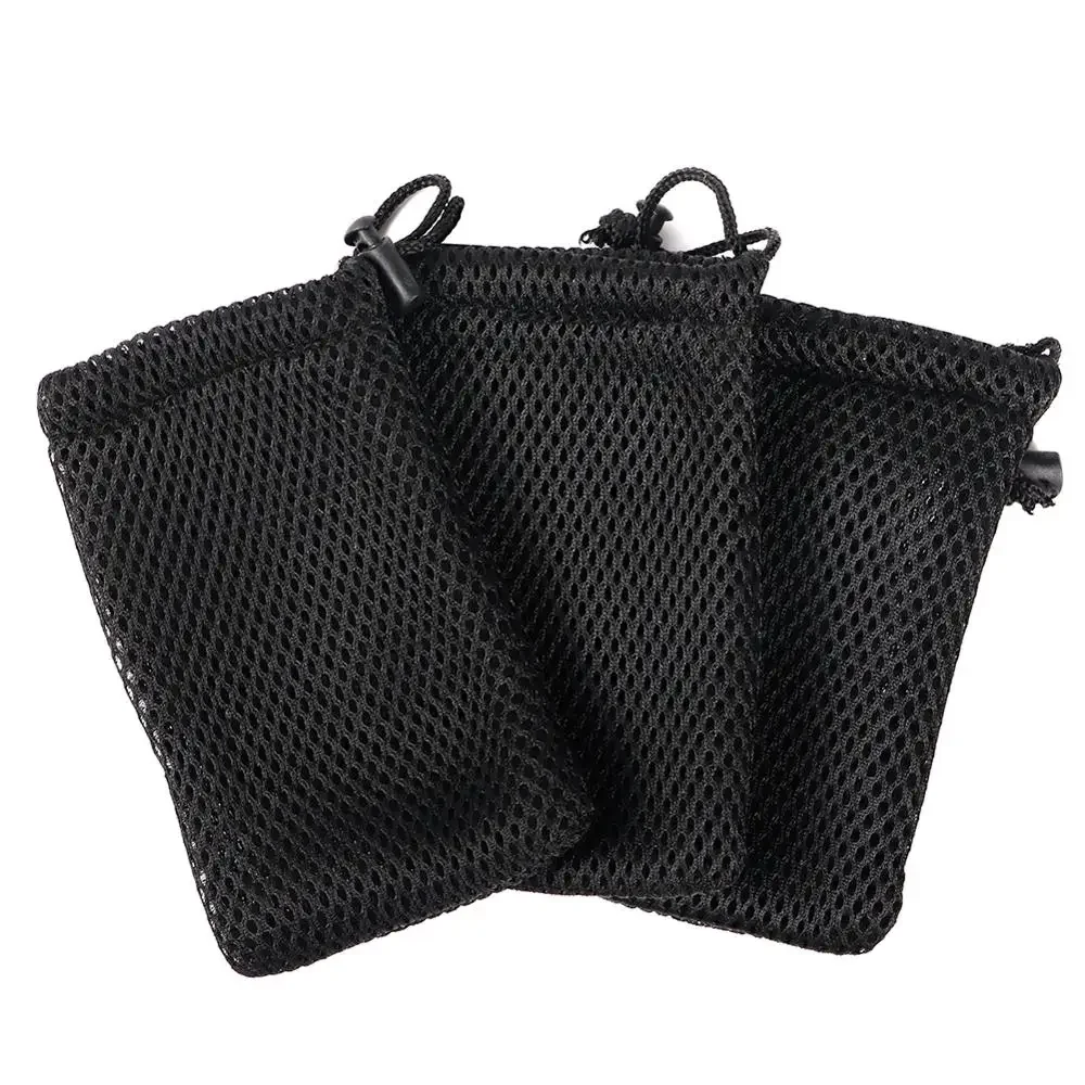 3/10pcs Multi Purpose Portable Nylon Mesh Drawstring Storage Pouch Bag Travel Outdoor Activity Pouch for Digital Products