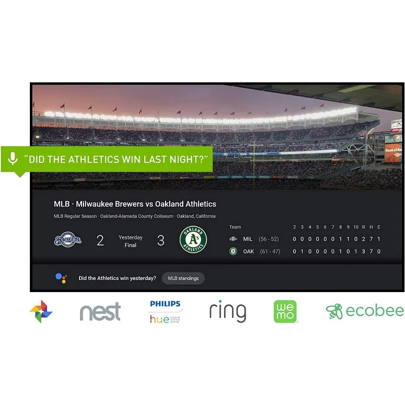 Android TV Pro Streaming Media Player; 4K HDR-Filme, Live-Sportarten, Google Assistant Built-In, Funktioniert mit Alexa