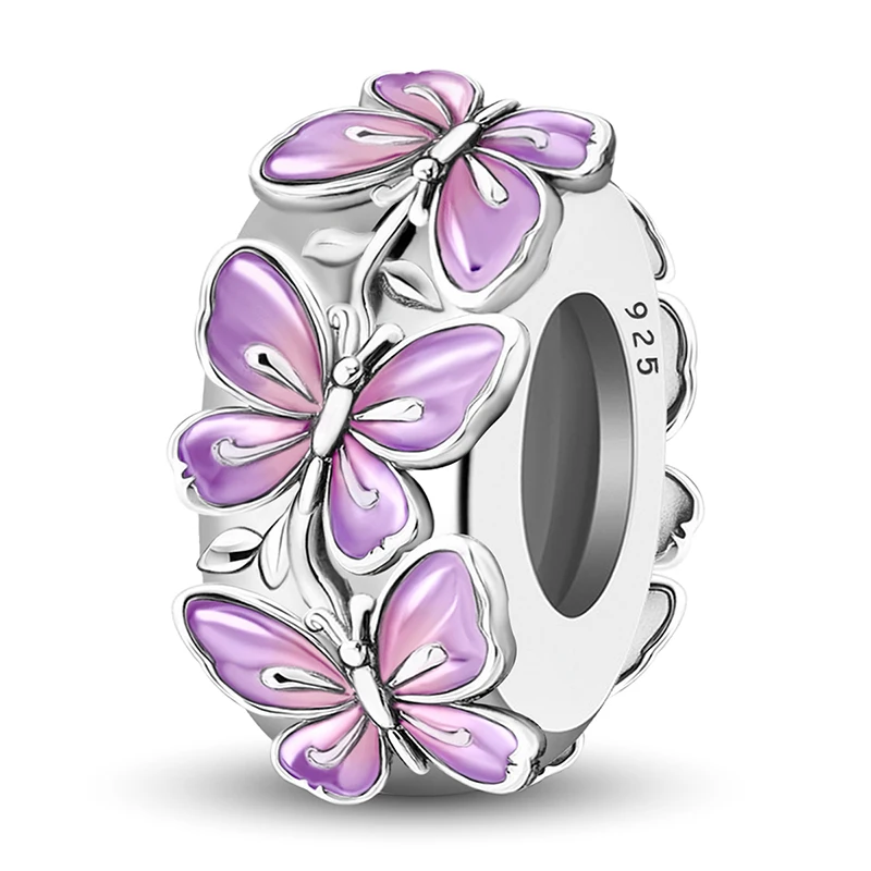Neuer 925er Sterlingsilber-Schmetterlings-Delfin-Koffer-Charm-Anhänger für Frauen, DIY-Armbänder, hochwertiger personalisierter edler Schmuck