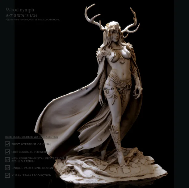 

1/24 Resin model kit elf goddess self-assembly and coloring A-710