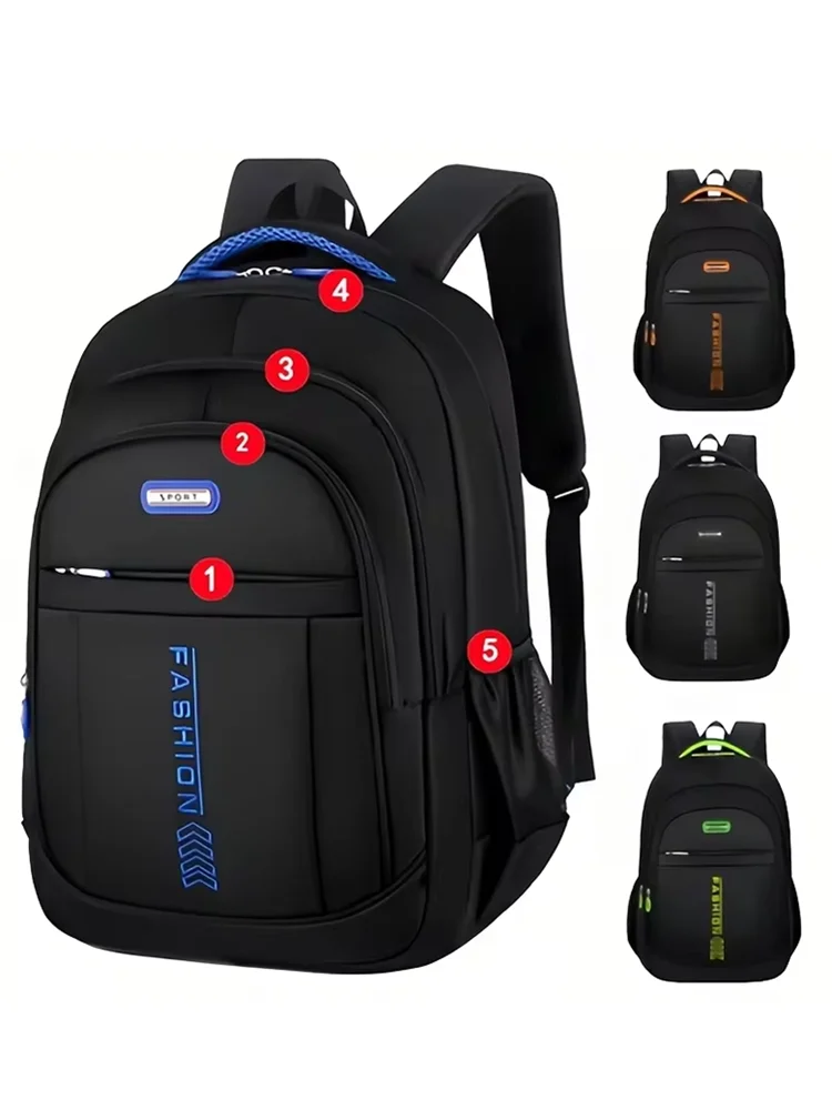 Reinforced Waterproof Large Capacity Bag, College Students Schoolbag, Going Out Computer , Casual Travel