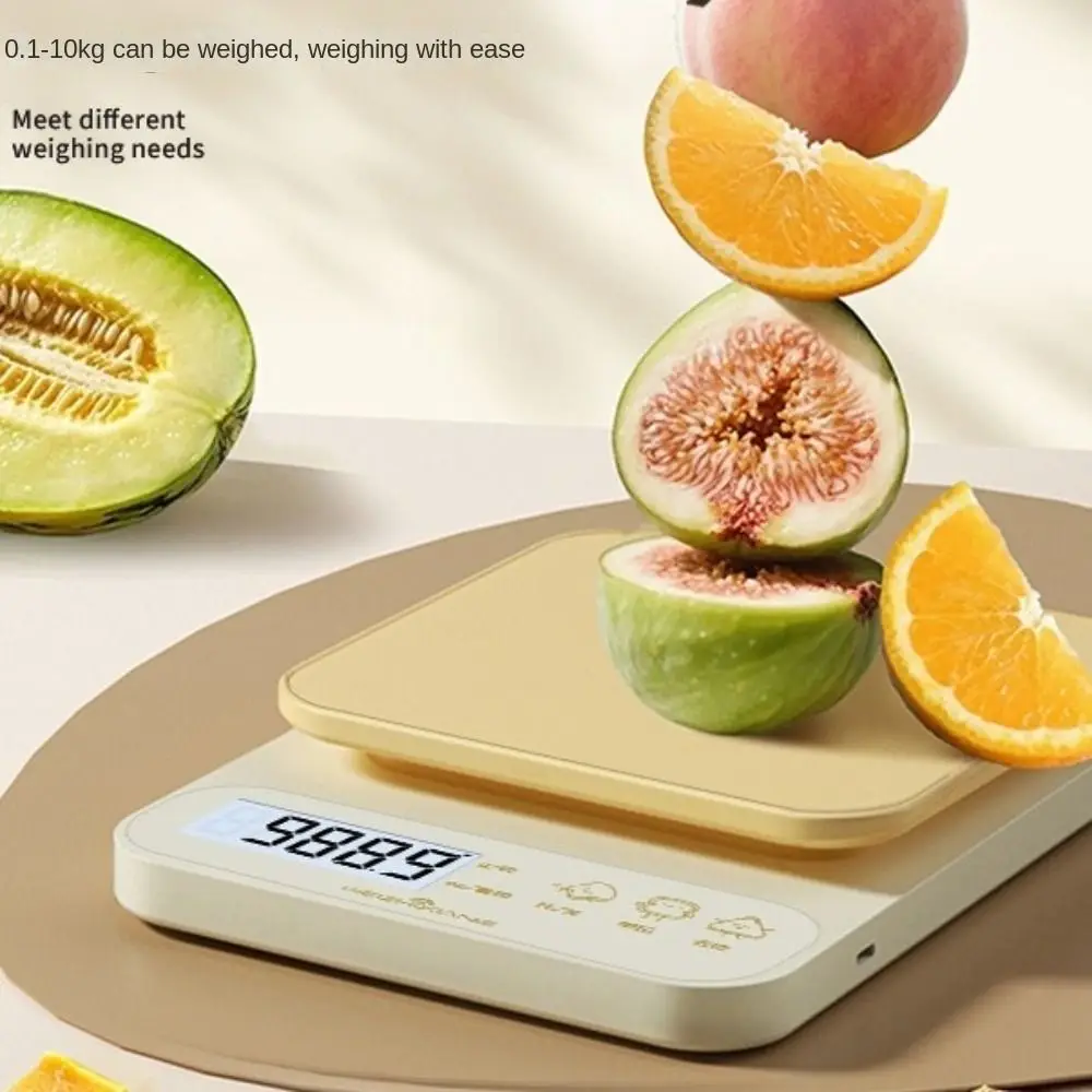 

Weighing Device High Accuracy Kitchen Scale Household Plastic Food Scale Portable Electronic Scale Cooking