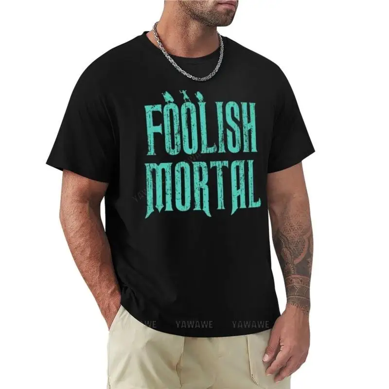 Foolish Mortal Shirt T-Shirt korean fashion graphic t shirts Men's cotton t-shirt brand t-shirt cotton men tops