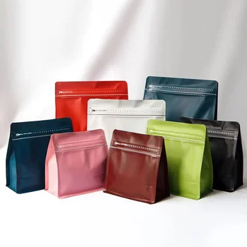 50 stuks Heat Seal Plastic 150g 250g 500g 1kg Koffie Zitzak Custom Print Stand Up Pouch Snack Aluminiumfolie Geurbestendig Mylar Zak