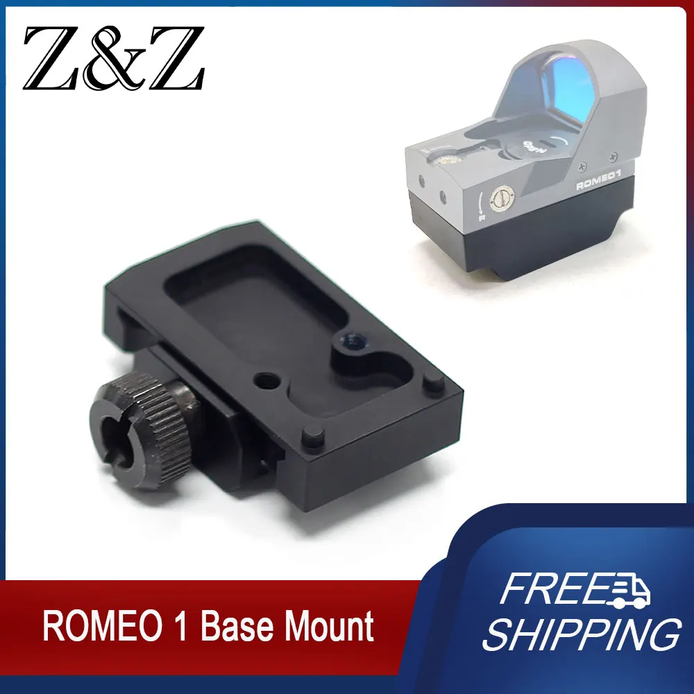 Tactical ROMEO1 Red Dot Sight Romeo1 Mount Plate  Hunting Outdoor Scope Fit 20mm Rail Aim Base Accessorie