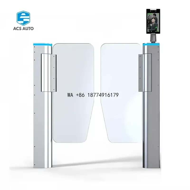 wmwmnu ACS AUTO Smart Face Recognition Swing Gate - 99.9% Accuracy with 3D Depth Sensing for Office LobbiesOEM