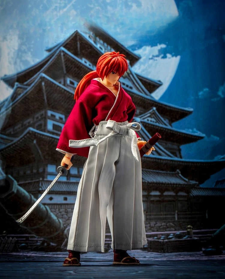 Na stanie Dasin/Great Toys/GT Rurouni Kenshin Himura Sagara Sanosuke Shishio Makoto SHF 1/12 16cm/6 cali Figurka Akcji PVC