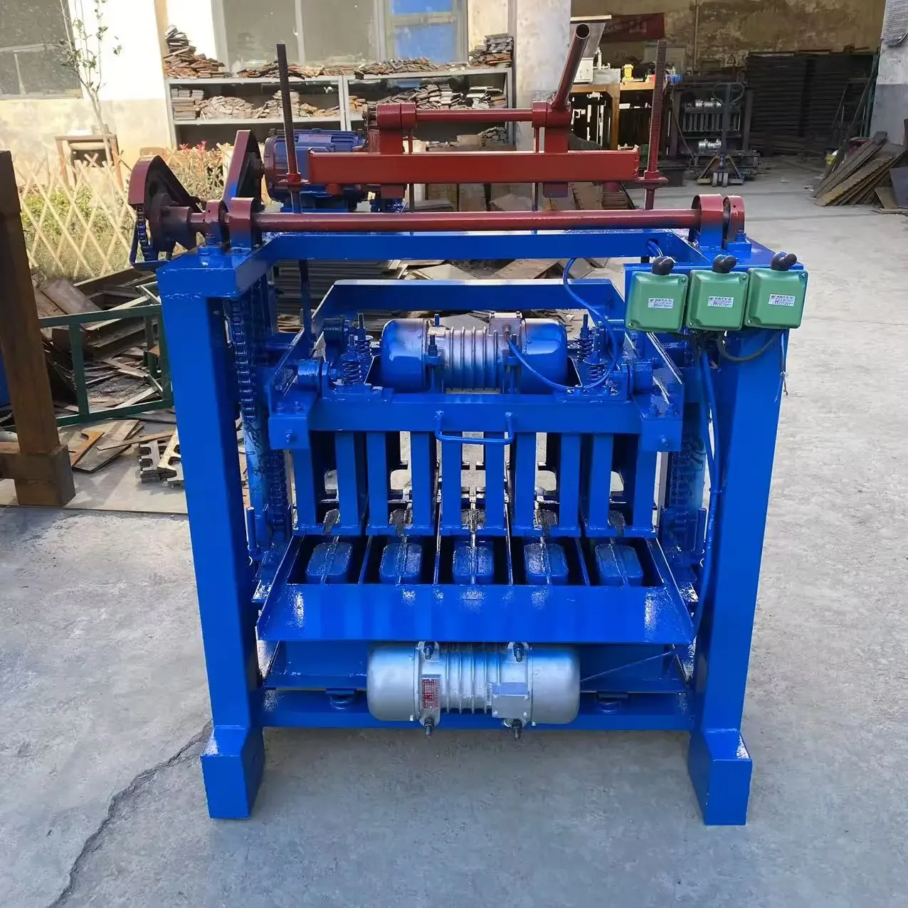 Hot Selling Mobile Block Machine, Concrete Cement Brick Making Machine, Customized Diesel Engine, Hollow Brick Machine