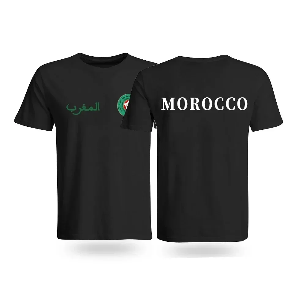 Mens Teeshirt Kingdom of Morocco Shirt Retro Moroccan Pride Gfit Tshirt Men Women Casual Cotton Unisex Summer Men Size Tops