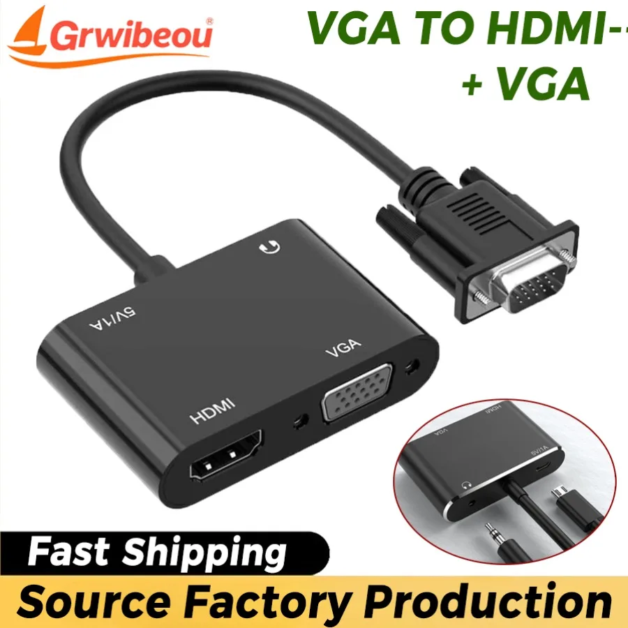 Vga To Hdmi-Compati… - image