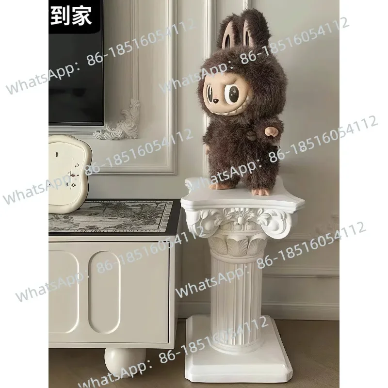 Retro Roman Column Edge Few Base Decoration Ornaments B & B Cafe Interior Home Decoration Coffee Table Sofa Corner Few
