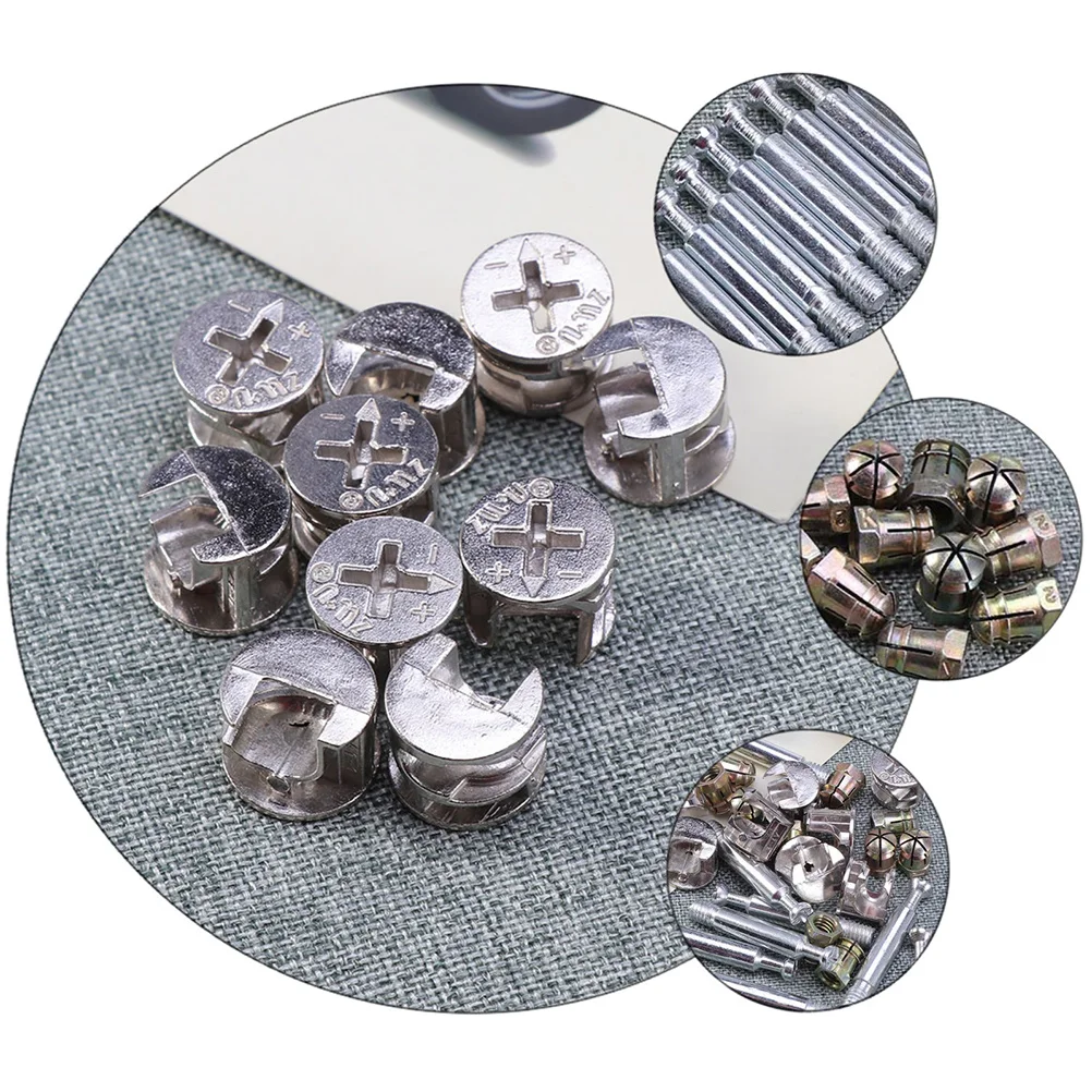 

20Sets Furniture Connecter Cam Lock Fitting High Strength Cabinet Drawer Panel Connecting Fast Assembly Furniture Connecting