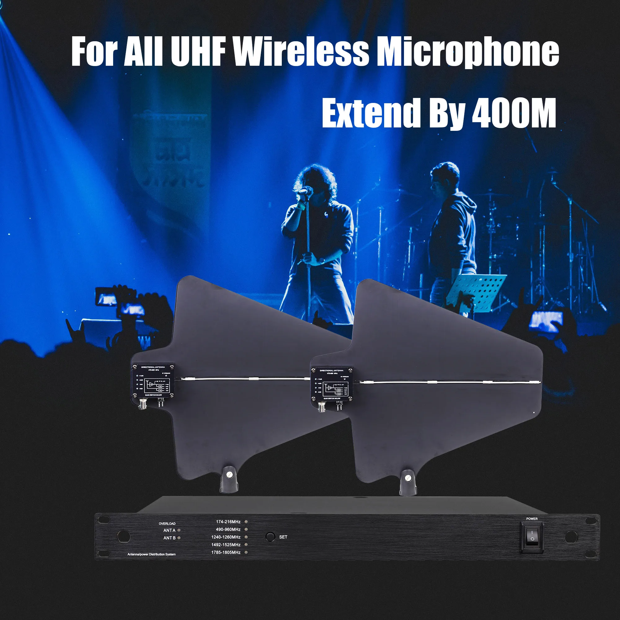 ADUZIC UA845WS UA874 Combiner Antenna Suitable For Large-Scale UHF Wireless Systems 450-960MHZ Microphone Antenna Distributor - Image 6