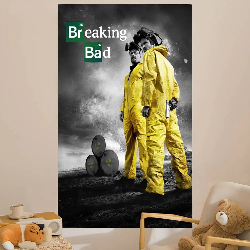Breaking Bad TV Canvas Wall Art Print Tapestry Art Printing Japanese Wall Tapestry Anime Wall Hanging Home Decor