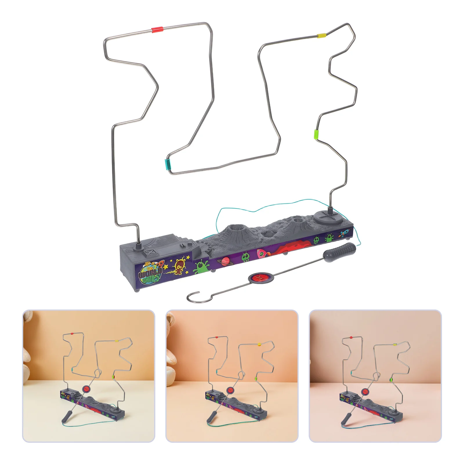 

Электрический сенсорный лабиринт с ножом для детей, головоломка-головоломка повышает концентрацию, безопасная схема напряжения, обучающая игра
