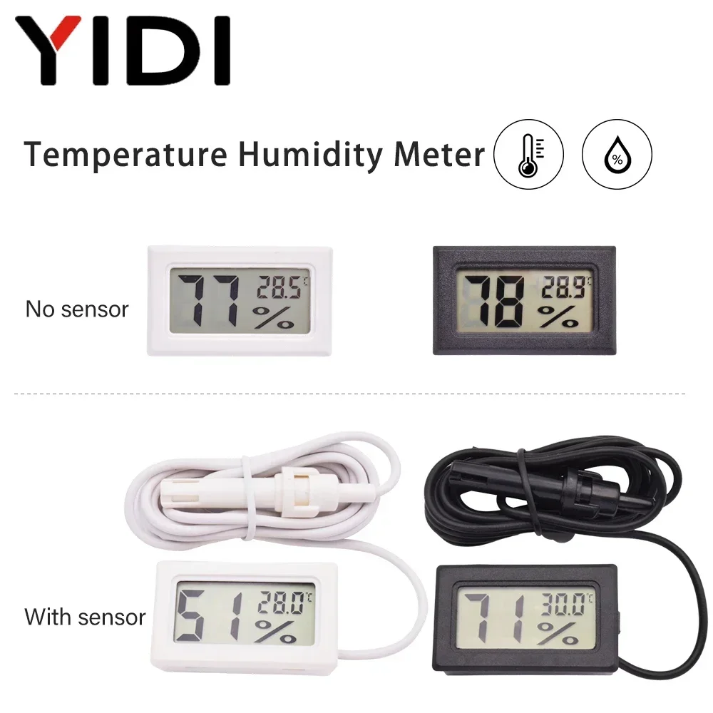 Mini Digital SquareThermo Hygrometer Thermometer Probe Tester Indoor Temperature Humidity Meter Sensor Instrument Gauge Detector