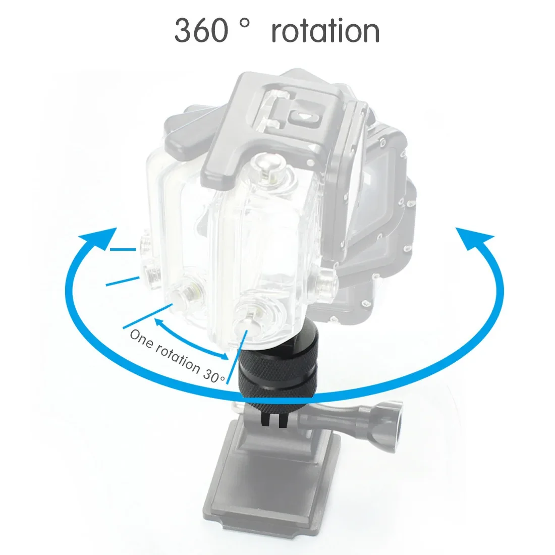 360 °   دوران سبائك الألومنيوم ترايبود جبل 1/4 "محول ل GoPro 10 Xiaomi Yi 4K Sjcam Eken insta360 X2 X3 ملحقات الكاميرا