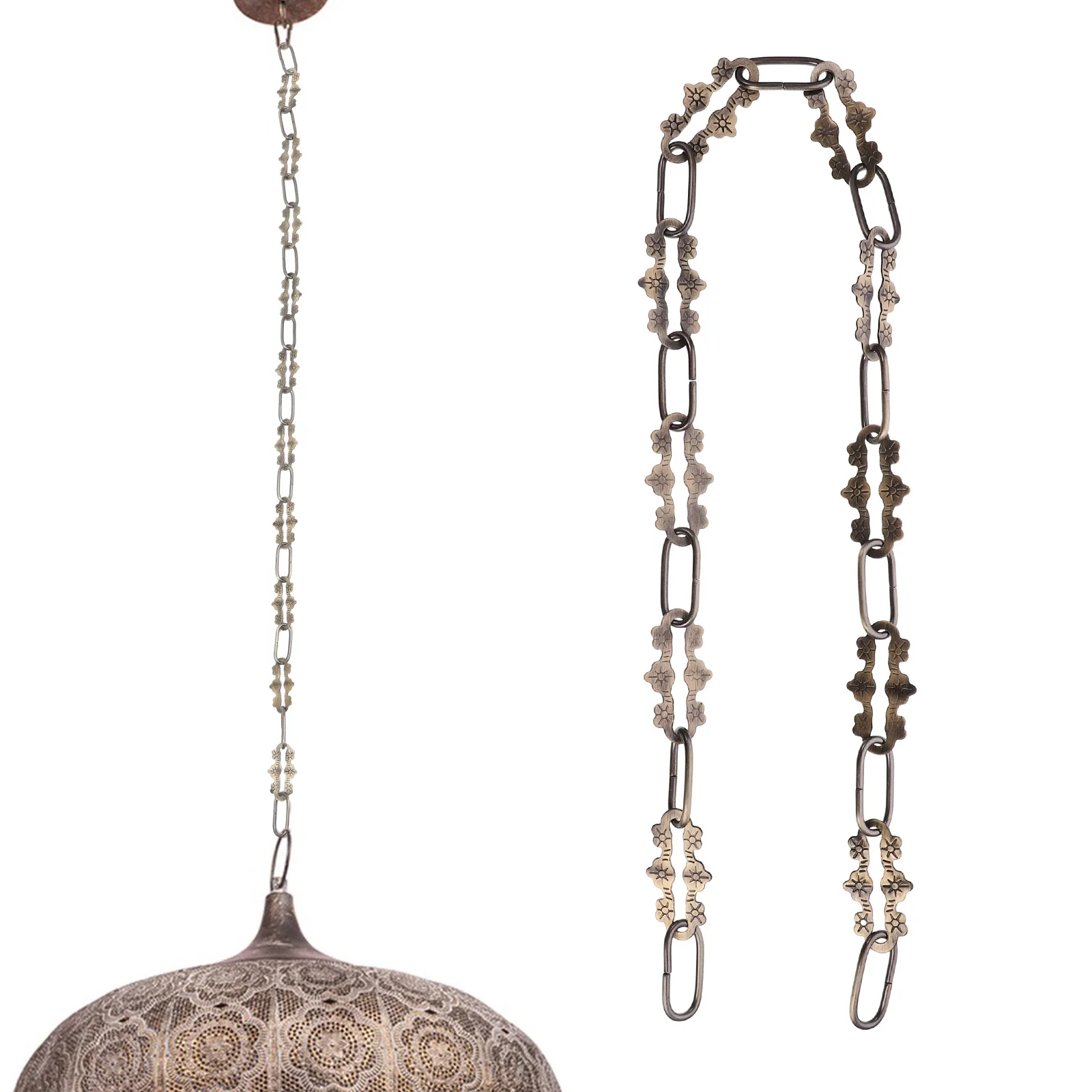 

Sleek Hook Chain Pendant Light Chain Home Decoration Heavy Duty Lamp Chain Craft Adjustable Length