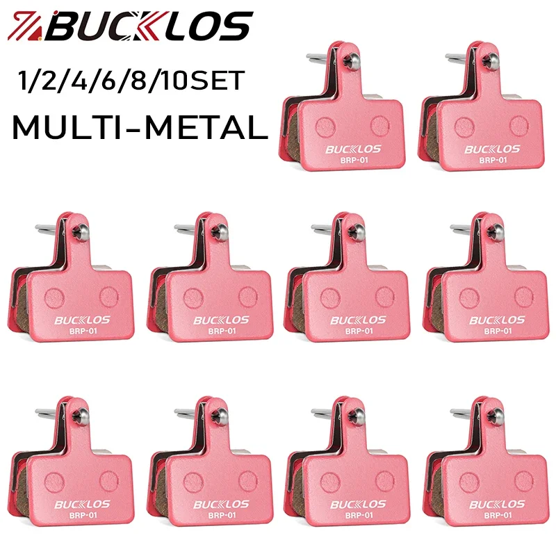 BUCKLOS Multi-Metallic Fahrrad Bremsbeläge Verschleißfeste Fahrrad Hydraulische Scheibenbremsbelag Straße MTB Bremsbelag für B01S B03S B05S