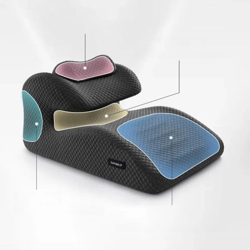 Prone Pillow for Stomach Sleepers, Face Down Pillow with Neck Support, Ergonomic Cushion for Back Pain, Adjustable Positioner