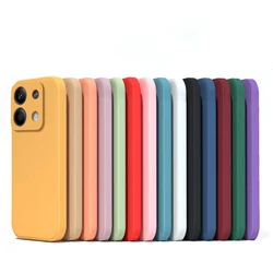 Oryginalne kwadratowe etui na telefon z płynnego silikonu dla Xiaomi Redmi Note 13 14 Pro Note14 Pro + Note13Pro Note14Pro  Plus 5G Wstrząsoodporna tylna obudowa