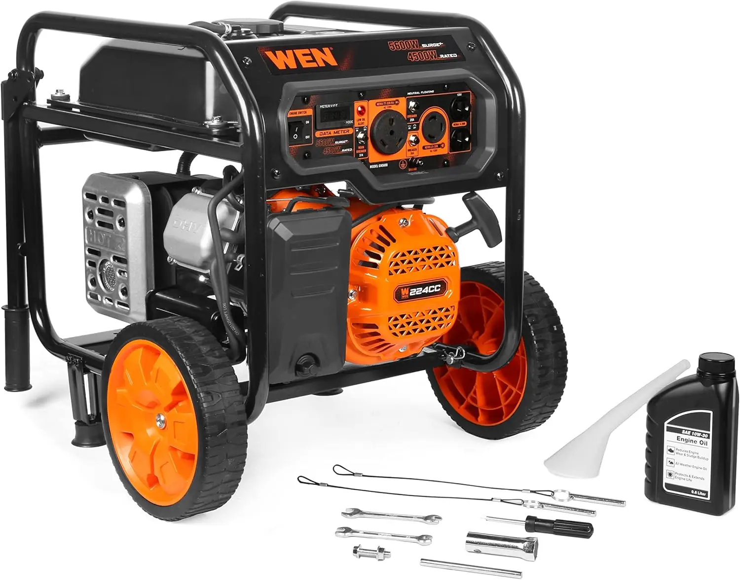 Portable Generator, 224cc, Transfer-Switch and RV-Ready (GN5600)