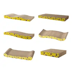 Cat Scratcher Corrugated Paper Cat Scratching Board Durable Furniture Protection Pet Sofa Cat Scratch Bed for Indoor Kitten Rest