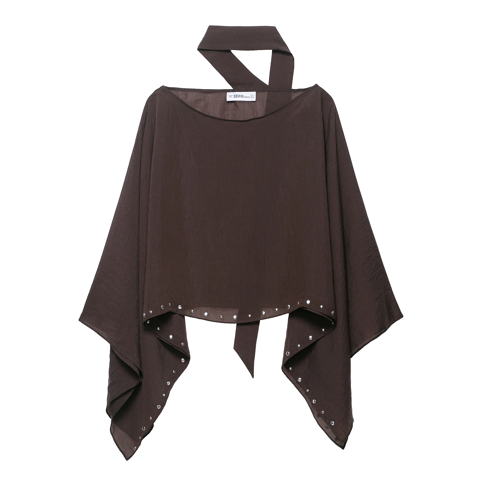 

New products for women's clothing in summer Women's clothing European and American style retro loose casual rivet scarf cloak