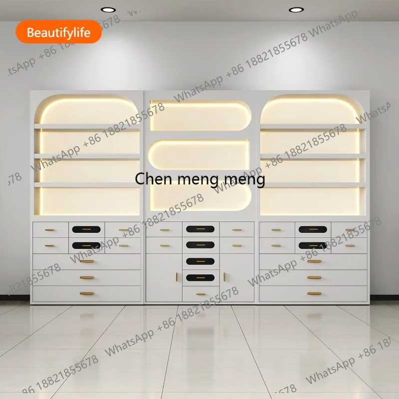 

a44 Nordic Creative High-grade Nail Art Display Cabinets Beauty Salon Display Rack Designer Luxury Commercial Furniture Шкаф